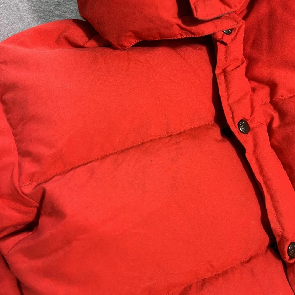 Vintage The North Face Jacket Mens M Red Down Puffer Hooded Parka Ski Outdoor